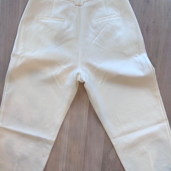 GREY LAB PLEATED WIDE TROUSERS/ SIZE: Medium/OFF WHITE - Picture 4 of 5